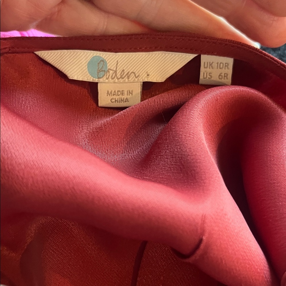 Boden Tessa Asymmetrical Midi Dress- Size 6 - Picture 8 of 12
